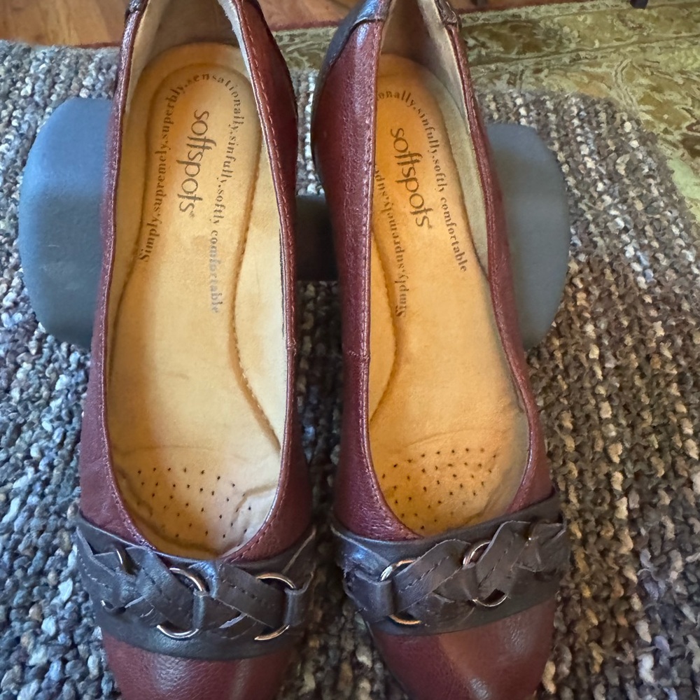 Softspots Women's Brown and Gray Loafers